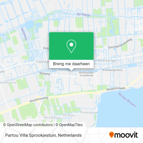 Partou Villa Sprookjestuin kaart