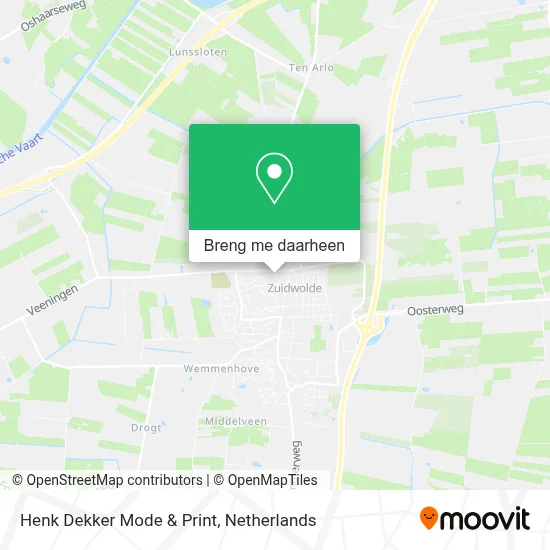 Henk Dekker Mode & Print kaart