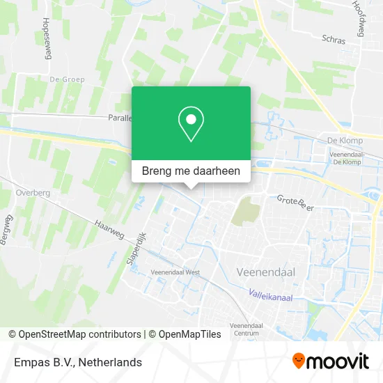 Empas B.V. kaart