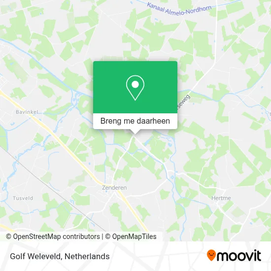 Golf Weleveld kaart