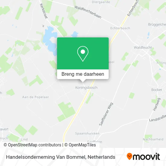 Handelsonderneming Van Bommel kaart