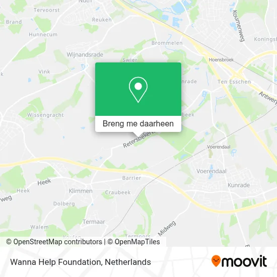 Wanna Help Foundation kaart