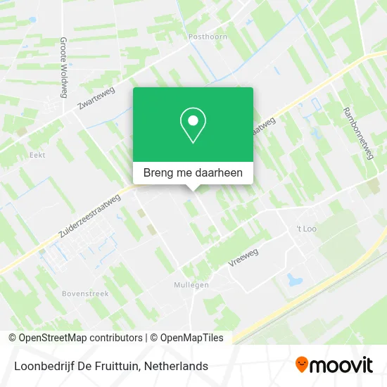 Loonbedrijf De Fruittuin kaart