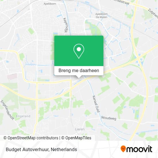 Budget Autoverhuur kaart
