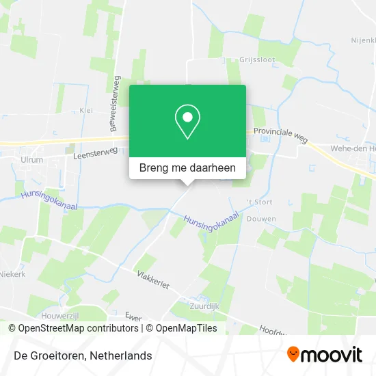 De Groeitoren kaart