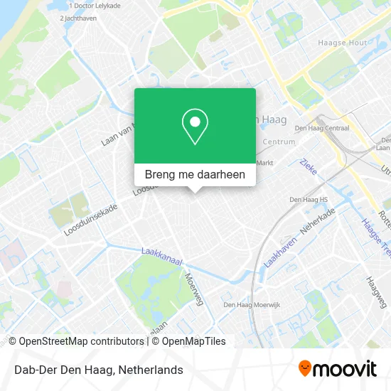 Dab-Der Den Haag kaart