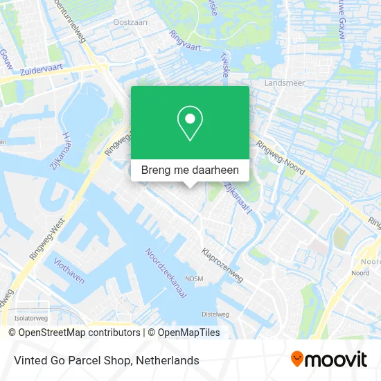 Vinted Go Parcel Shop kaart