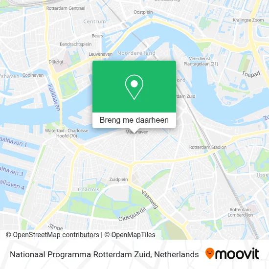 Nationaal Programma Rotterdam Zuid kaart