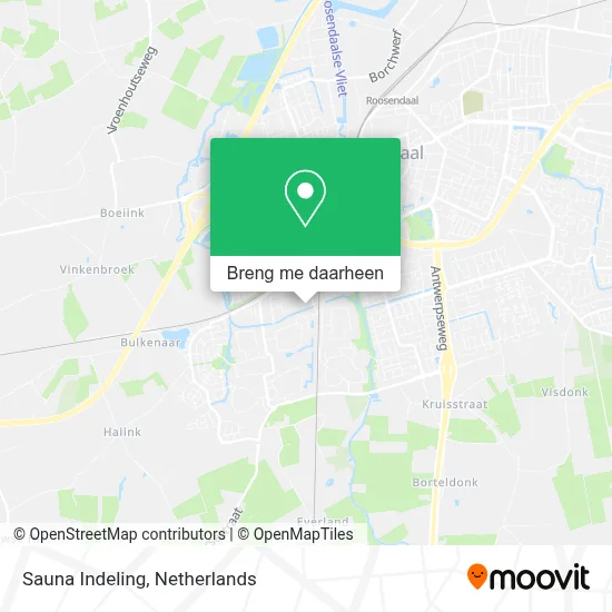 Sauna Indeling kaart