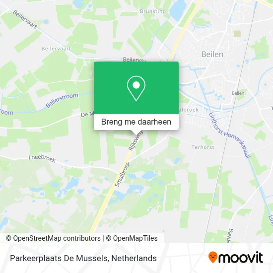 Parkeerplaats De Mussels kaart