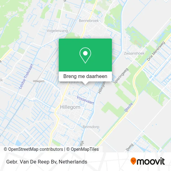 Gebr. Van De Reep Bv kaart