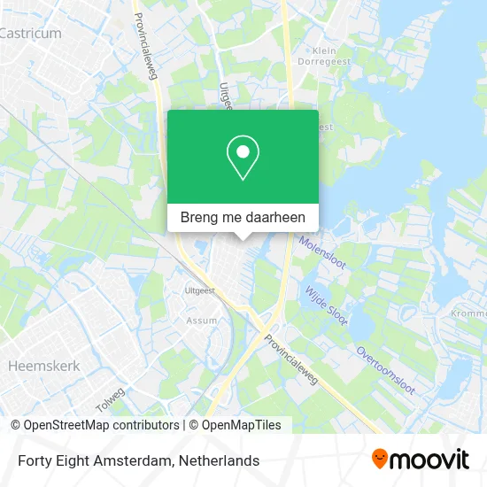 Forty Eight Amsterdam kaart