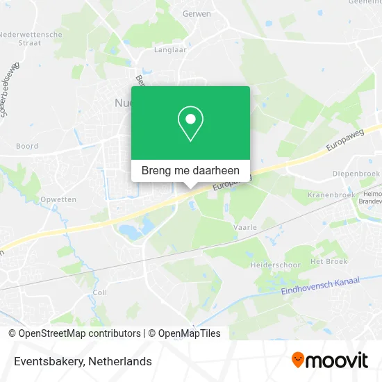 Eventsbakery kaart