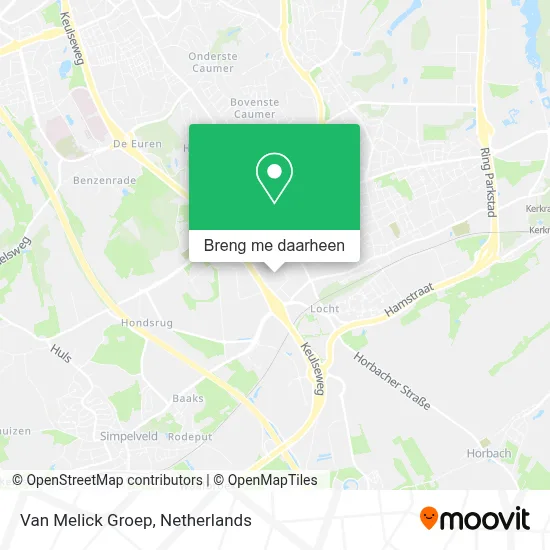 Van Melick Groep kaart