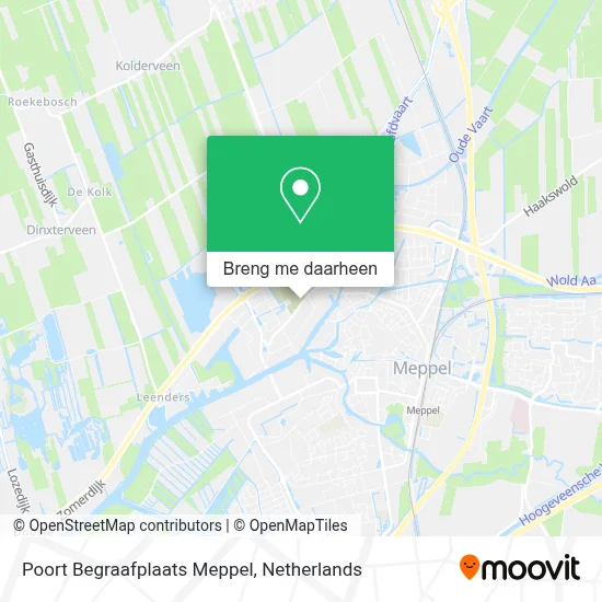 Poort Begraafplaats Meppel kaart
