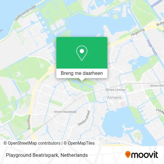 Playground Beatrixpark kaart