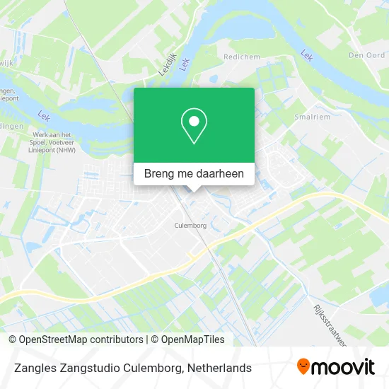Zangles Zangstudio Culemborg kaart