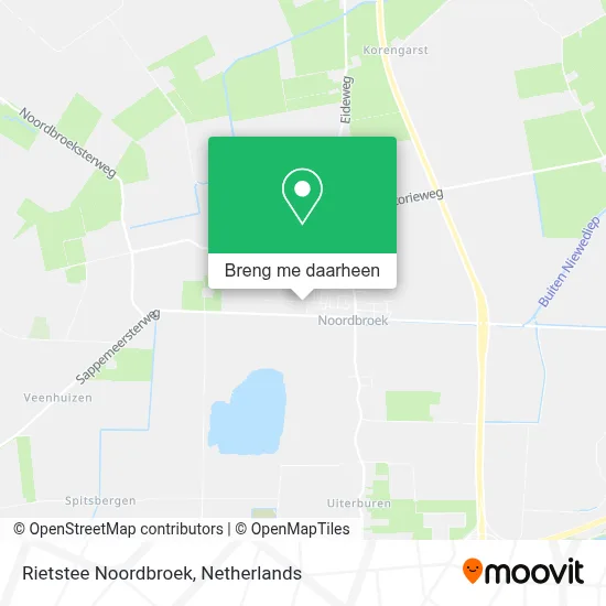 Rietstee Noordbroek kaart