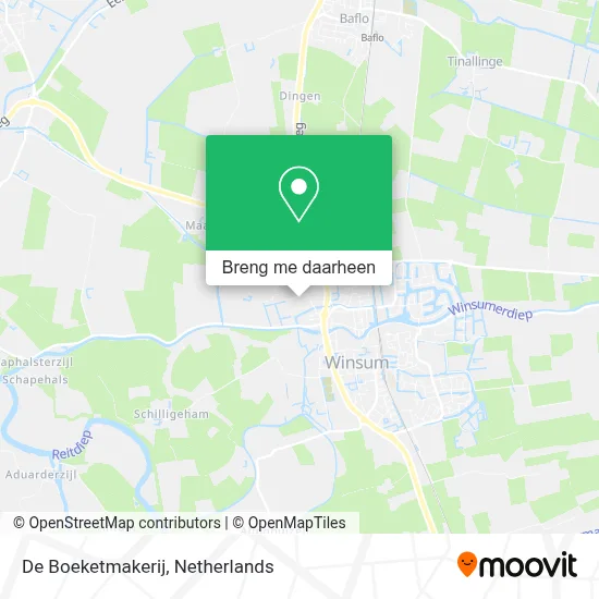De Boeketmakerij kaart