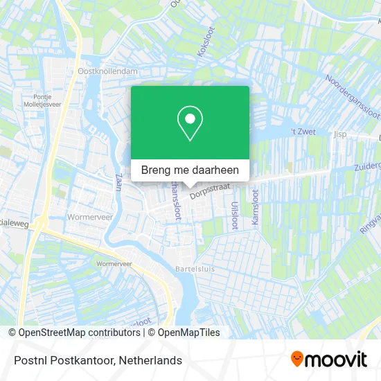 Postnl Postkantoor kaart