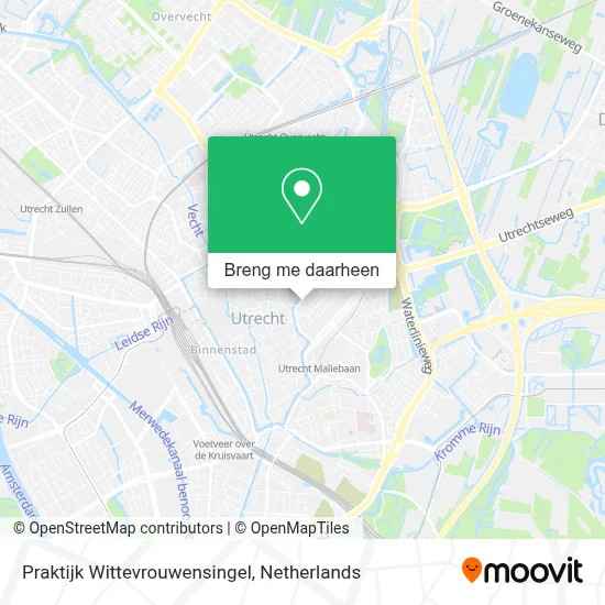 Praktijk Wittevrouwensingel kaart