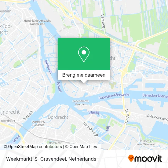 Weekmarkt 'S- Gravendeel kaart