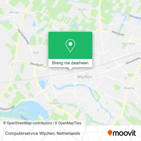 Computerservice Wijchen kaart