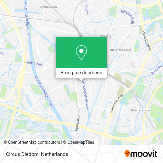 Circus Diedom kaart