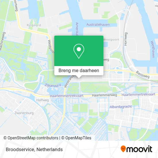 Broodservice kaart