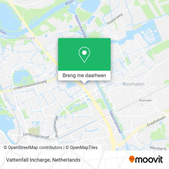 Vattenfall Incharge kaart