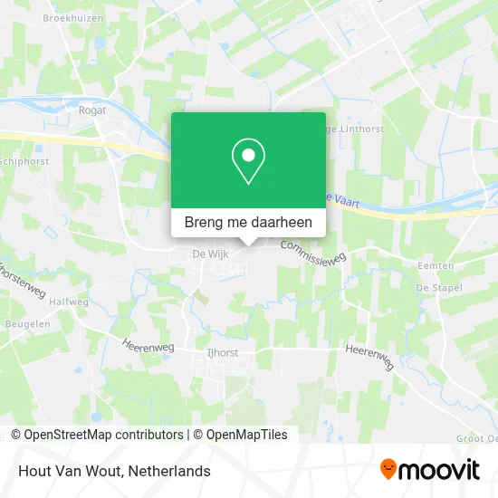 Hout Van Wout kaart