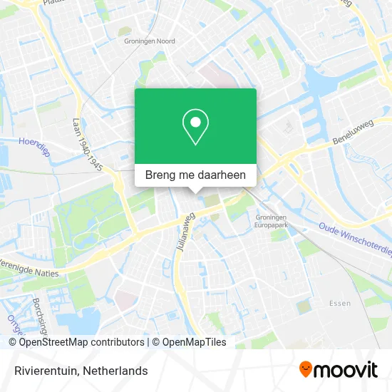 Rivierentuin kaart