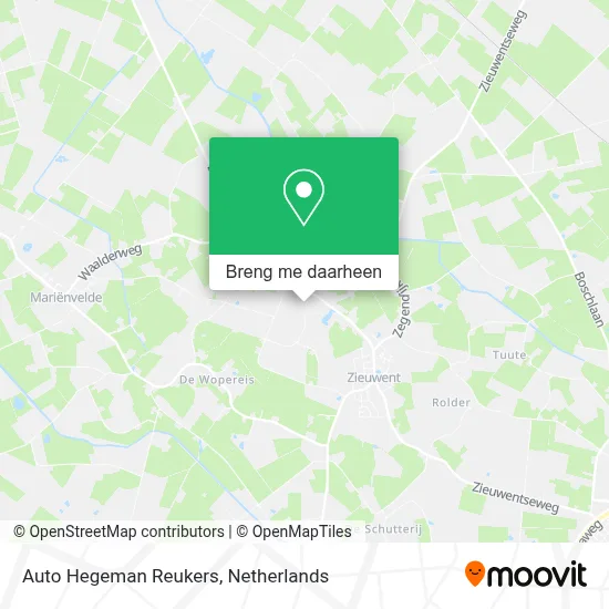 Auto Hegeman Reukers kaart