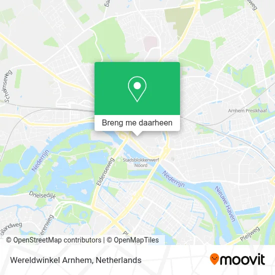 Wereldwinkel Arnhem kaart
