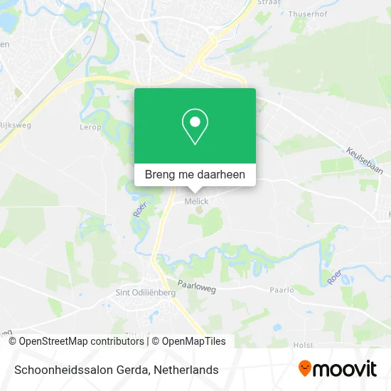Schoonheidssalon Gerda kaart