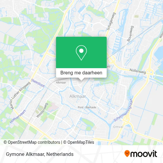 Gymone Alkmaar kaart