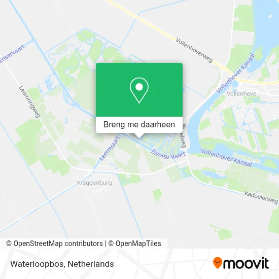 Waterloopbos kaart