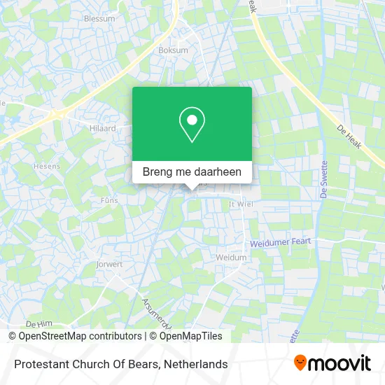 Protestant Church Of Bears kaart