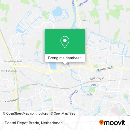 Postnl Depot Breda kaart