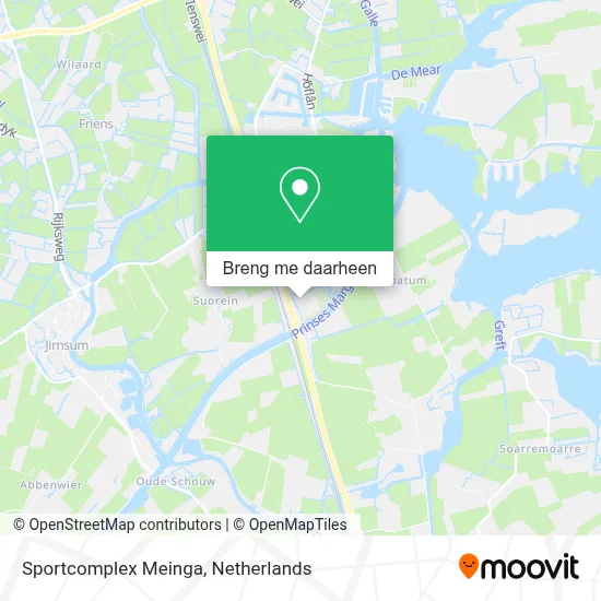 Sportcomplex Meinga kaart