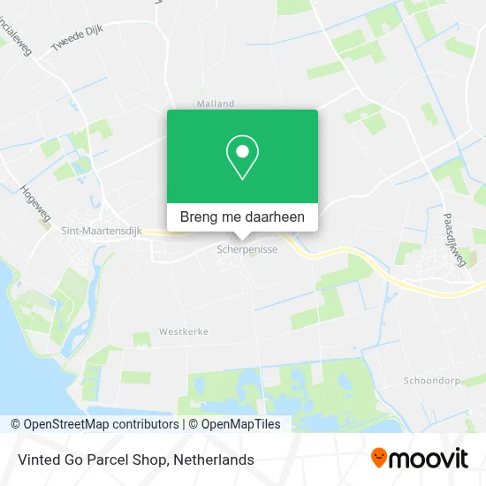 Vinted Go Parcel Shop kaart