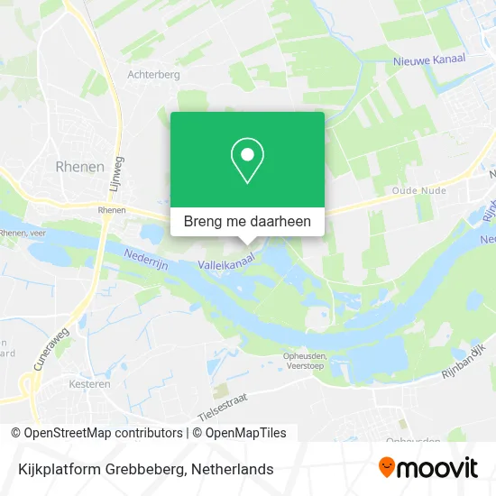 Kijkplatform Grebbeberg kaart