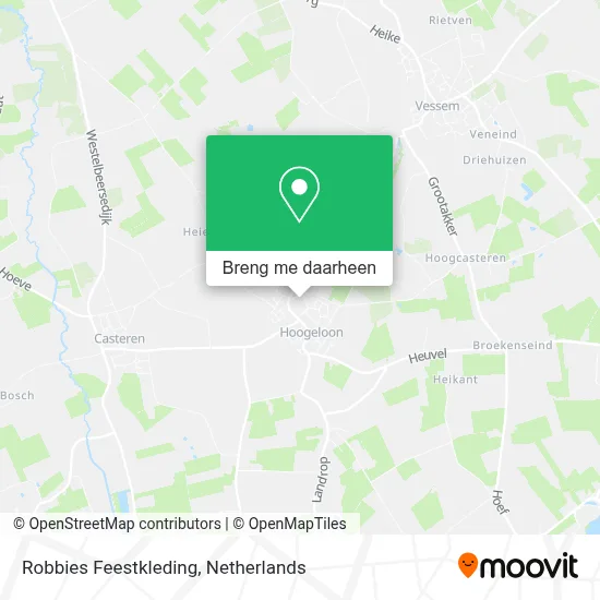 Robbies Feestkleding kaart