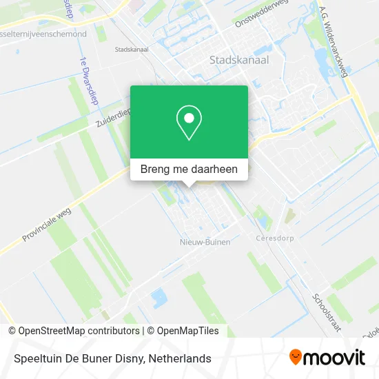 Speeltuin De Buner Disny kaart