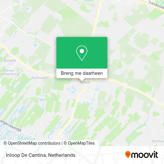Inloop De Cantina kaart