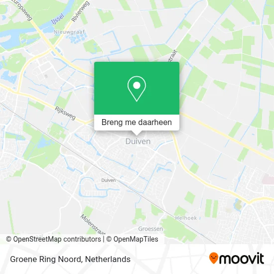 Groene Ring Noord kaart