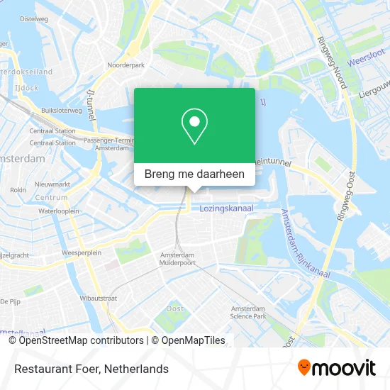 Restaurant Foer kaart