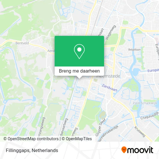 Fillinggaps kaart