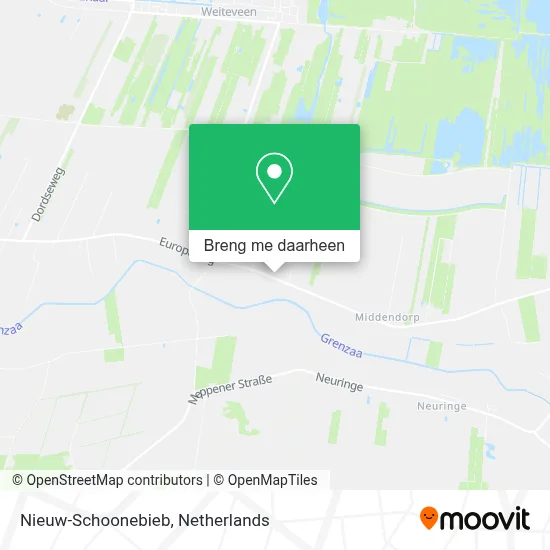 Nieuw-Schoonebieb kaart