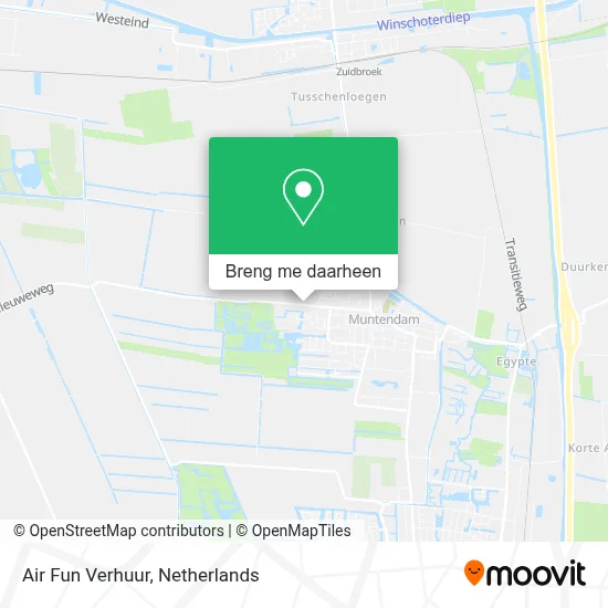 Air Fun Verhuur kaart